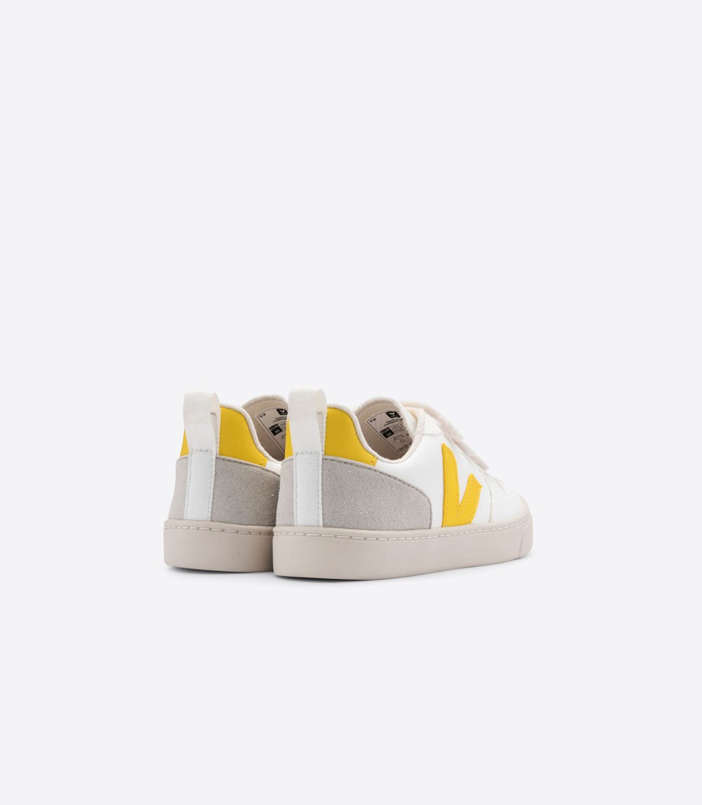 Veja Trainers Kids White - V-10 Velcro Cwl - NIXF-43172